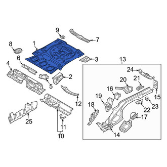 Volkswagen OE - Rear Floor Pan