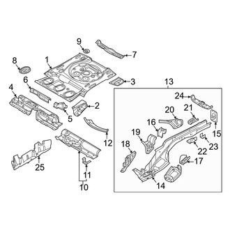 Volkswagen OE - Rear Body & Floor - Floor & Rails