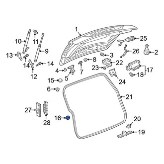 Volkswagen OE - Rear Liftgate Stop Bumper