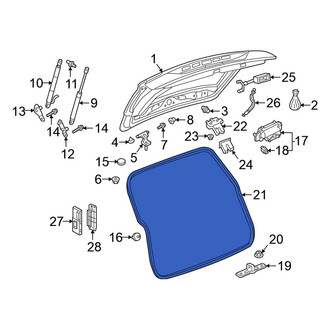 Volkswagen OE - Rear Hatch Seal