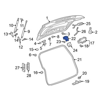 Volkswagen OE - Rear Liftgate Latch