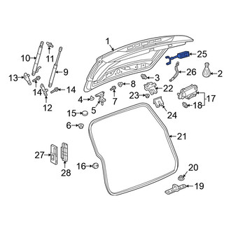 Volkswagen OE - Rear Liftgate Latch Release Switch