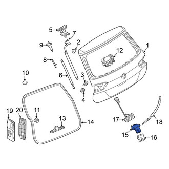 Volkswagen OE - Rear Liftgate Latch