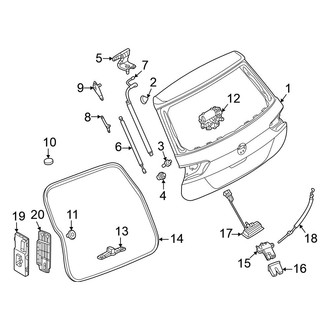Volkswagen OE - Lift Gate - Gate & Hardware