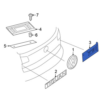Volkswagen OE - Rear Deck Lid Emblem