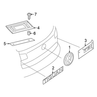 Volkswagen OE - Lift Gate - Exterior Trim