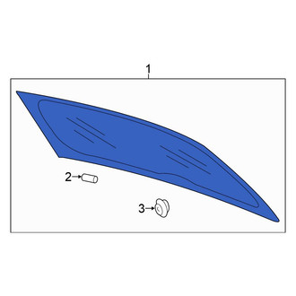 Volkswagen OE - Rear Liftgate Glass