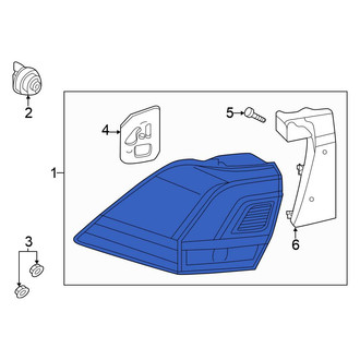 Volkswagen OE - Rear Left Outer Tail Light Assembly