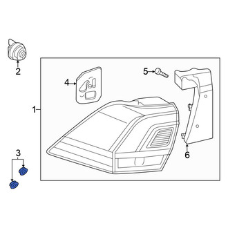 Volkswagen OE - Tail Light Grommet