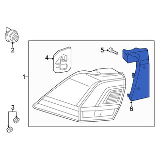 Volkswagen OE - Rear Left Outer Tail Light Cover