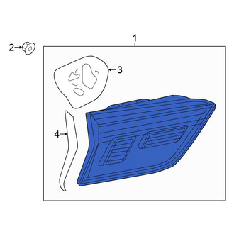 Volkswagen OE - Rear Left Inner Tail Light Assembly