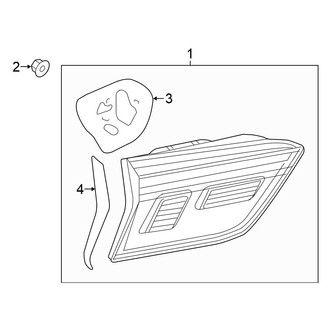 Volkswagen OE - Rear Lamps - Tail Lamps (Lift Gate)
