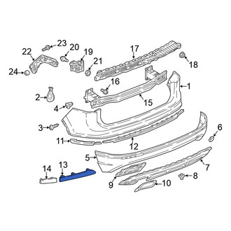 Volkswagen OE - Rear Right Inner Reflector Panel