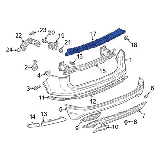Volkswagen OE - Rear Bumper Impact Absorber