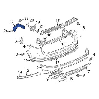 Volkswagen OE - Rear Left Outer Bumper Guide