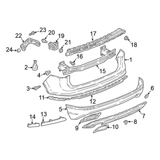 Volkswagen OE - Rear Bumper - Bumper & Components