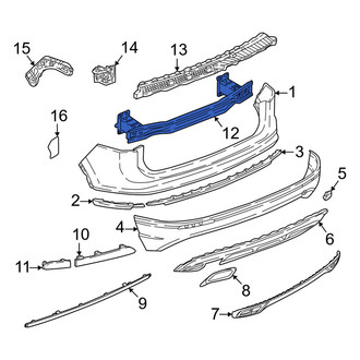 Volkswagen OE - Rear Bumper Impact Bar