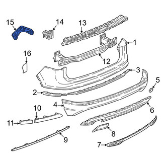 Volkswagen OE - Rear Left Outer Bumper Guide