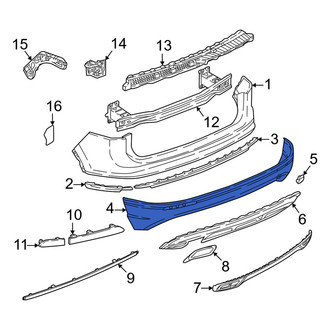 Volkswagen OE - Rear Lower Bumper Cover