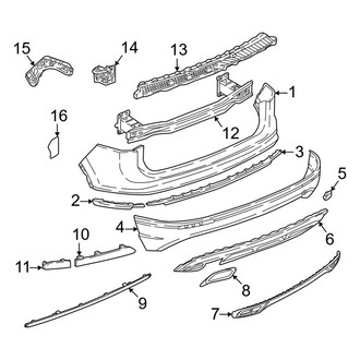 Volkswagen OE - Rear Bumper - Bumper & Components