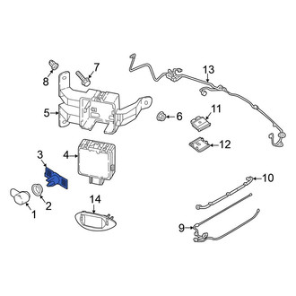 Volkswagen OE - Rear Left Inner Parking Aid Sensor Housing