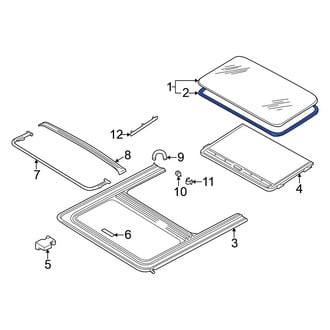 Volkswagen OE - Sunroof Glass Seal