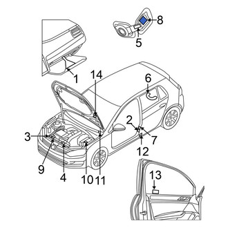 Volkswagen OE - Tire Information Label