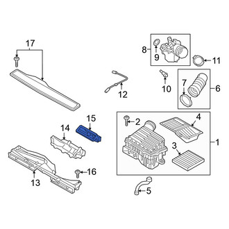 Volkswagen OE - Rear Engine Air Intake Hose