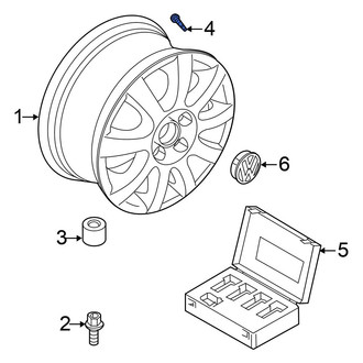 Volkswagen OE - Tire Valve Stem