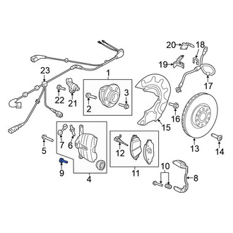 Volkswagen OE - Disc Brake Caliper Anchor Plate Bolt