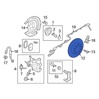 Volkswagen OE - Rear Disc Brake Rotor