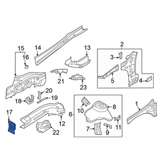 Volkswagen OE - Front Right Frame Rail End
