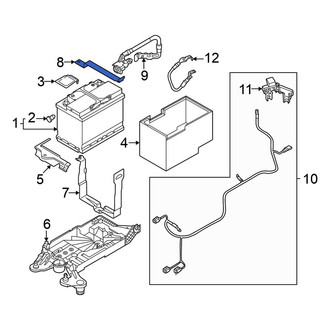 Volkswagen OE - Upper Battery Hold Down Frame