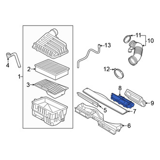 Volkswagen OE - Center Engine Air Intake Hose