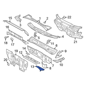 Volkswagen OE - Front Right Floor Pan Reinforcement