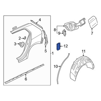 Volkswagen OE - Rear Quarter Panel Vent