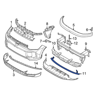 Volkswagen OE - Front Lower Bumper Impact Bar