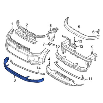 Volkswagen OE - Rear Upper Bumper Cover