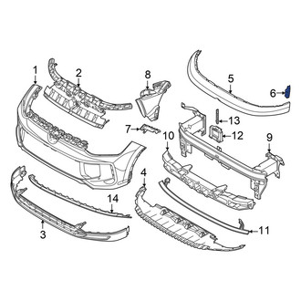 Volkswagen OE - Front Left Bumper Cover Bracket