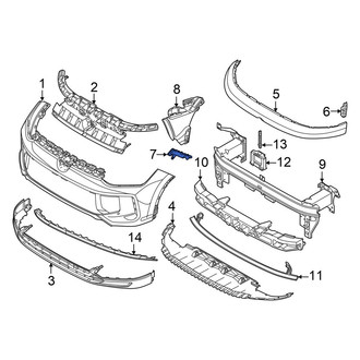 Volkswagen OE - Front Left Bumper Guide