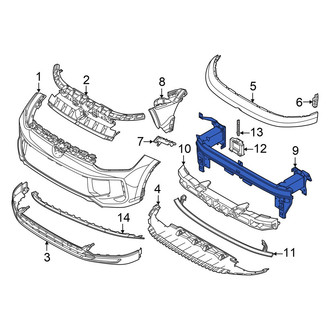 Volkswagen OE - Front Upper Bumper Impact Bar