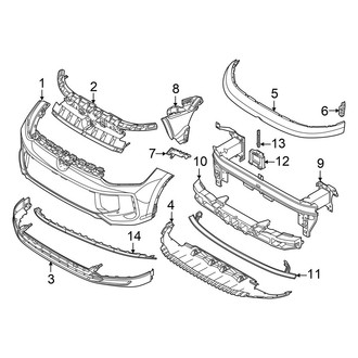 Volkswagen OE - Front Bumper & Grille - Bumper & Components (S / SE)