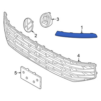 Volkswagen OE - Front Right Upper Grille