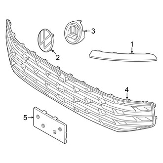 Volkswagen OE - Front Bumper & Grille - Grille (S / SE)