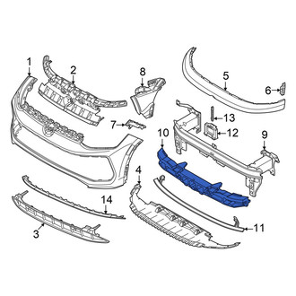 Volkswagen OE - Front Bumper Impact Absorber