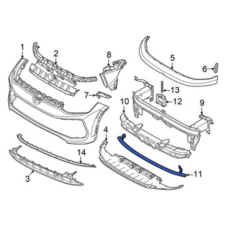 Volkswagen OE - Front Lower Bumper Impact Bar
