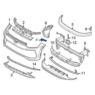 Volkswagen OE - Front Right Bumper Guide