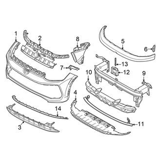 Volkswagen OE - Front Bumper & Grille - Bumper & Components (SE R-Line Black)