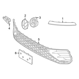 Volkswagen OE - Front Bumper & Grille - Grille (SE R-Line Black)