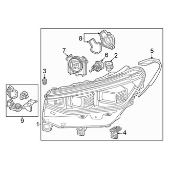 Volkswagen OE - Front Lamps - Headlamp Components